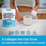 Dr. Matthew Collagene Marin – ingrédients riches en protéines sans lactose ni gluten.