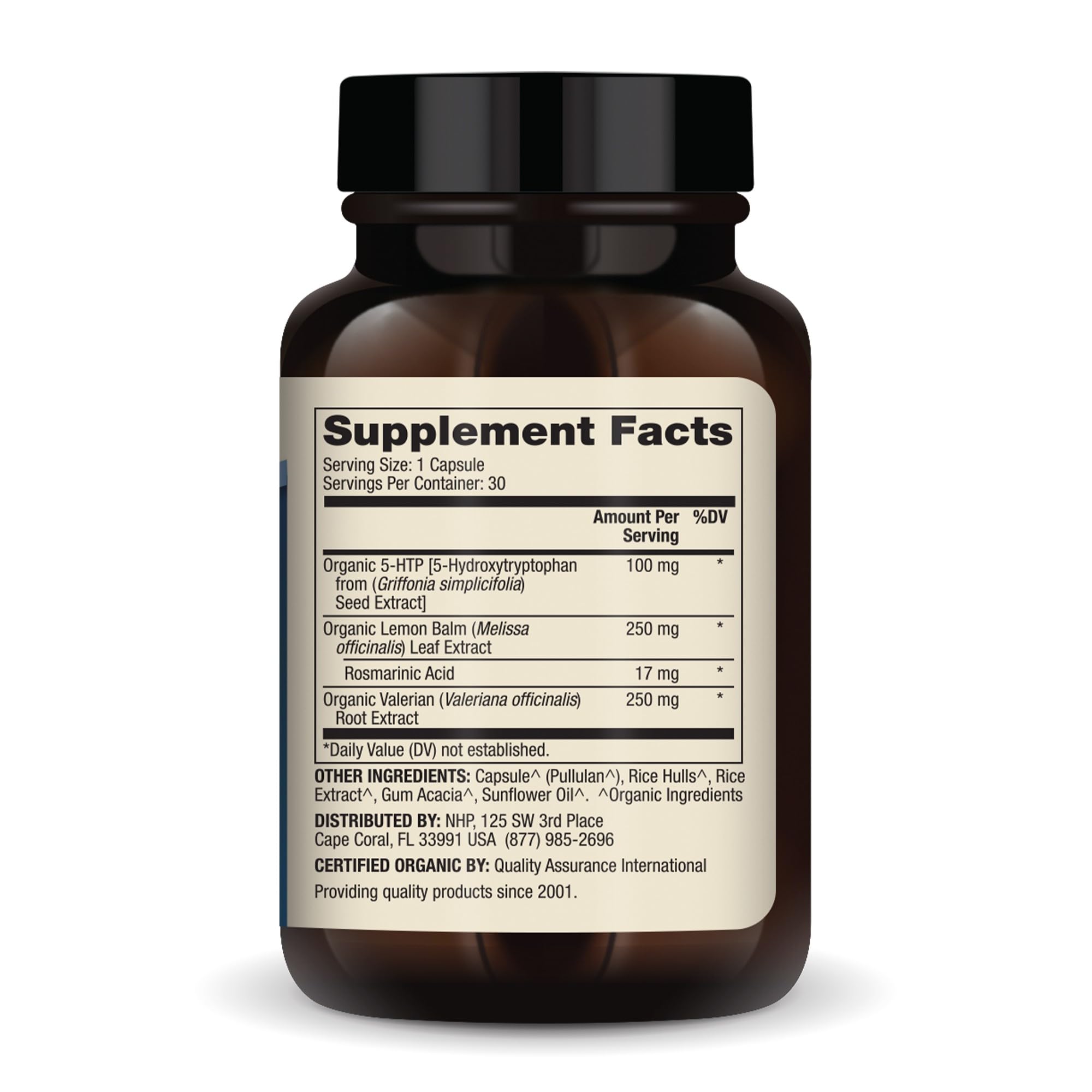 Gélules Dr Mercola 5-HTP – utilisation facile avant le coucher.