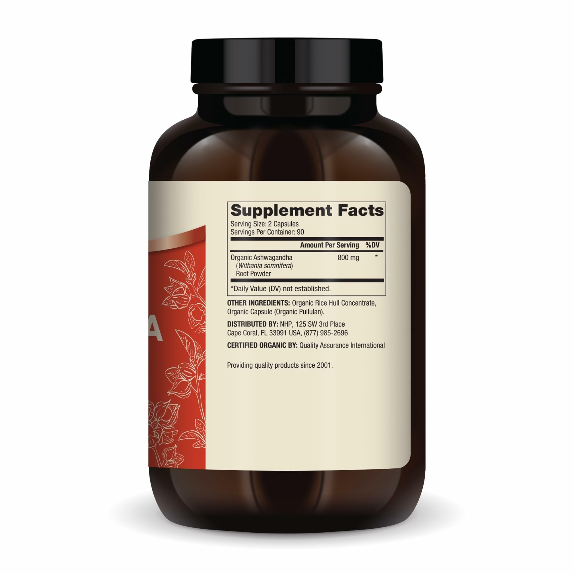 Dr. Mercola Ashwagandha, capsules végétales bio, intégration facile dans la routine quotidienne.