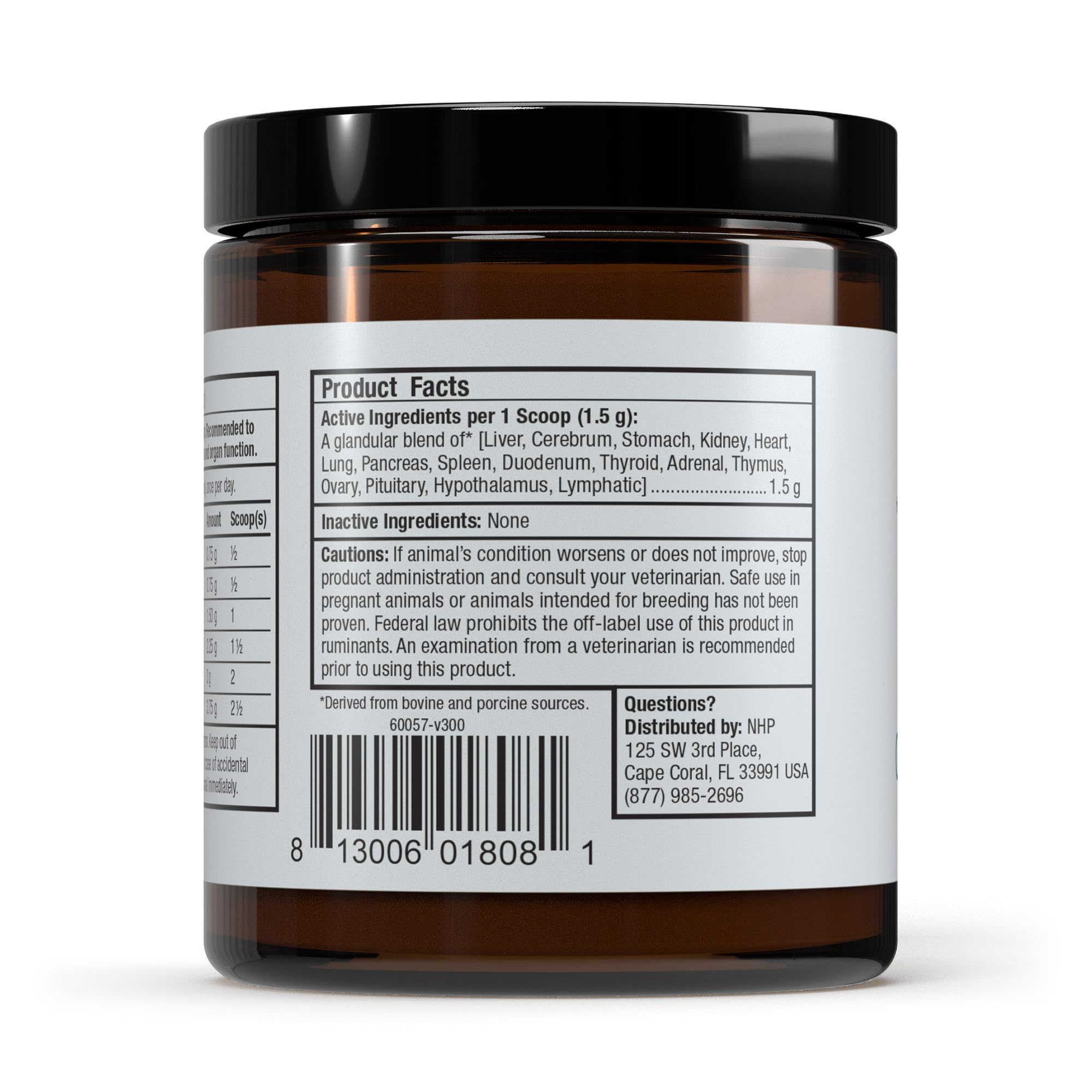 Dr. Mercola Bark & Whiskers – cuillère-dose pour dosage précis et pratique.