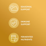 Dr. Mercola Bêta-Glucanes Fermentés – étiquette : informations claires sur ingrédients et avantages.