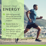 Dr. Mercola Pure Power Liposomal Fenugrec, bioactifs saponines et trigognelline pour soutien énergie.