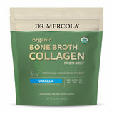 Dr. Mercola Bouillon Collagène Bio Vanille — poudre, texture lisse et pratique.