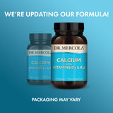 Capsules faciles à avaler Dr Mercola Calcium D3 K2, favoriser l'absorption du calcium