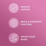 Dr. Mercola Complexe alimentation femmes - flacon : forme active du folate 5-MTHF.