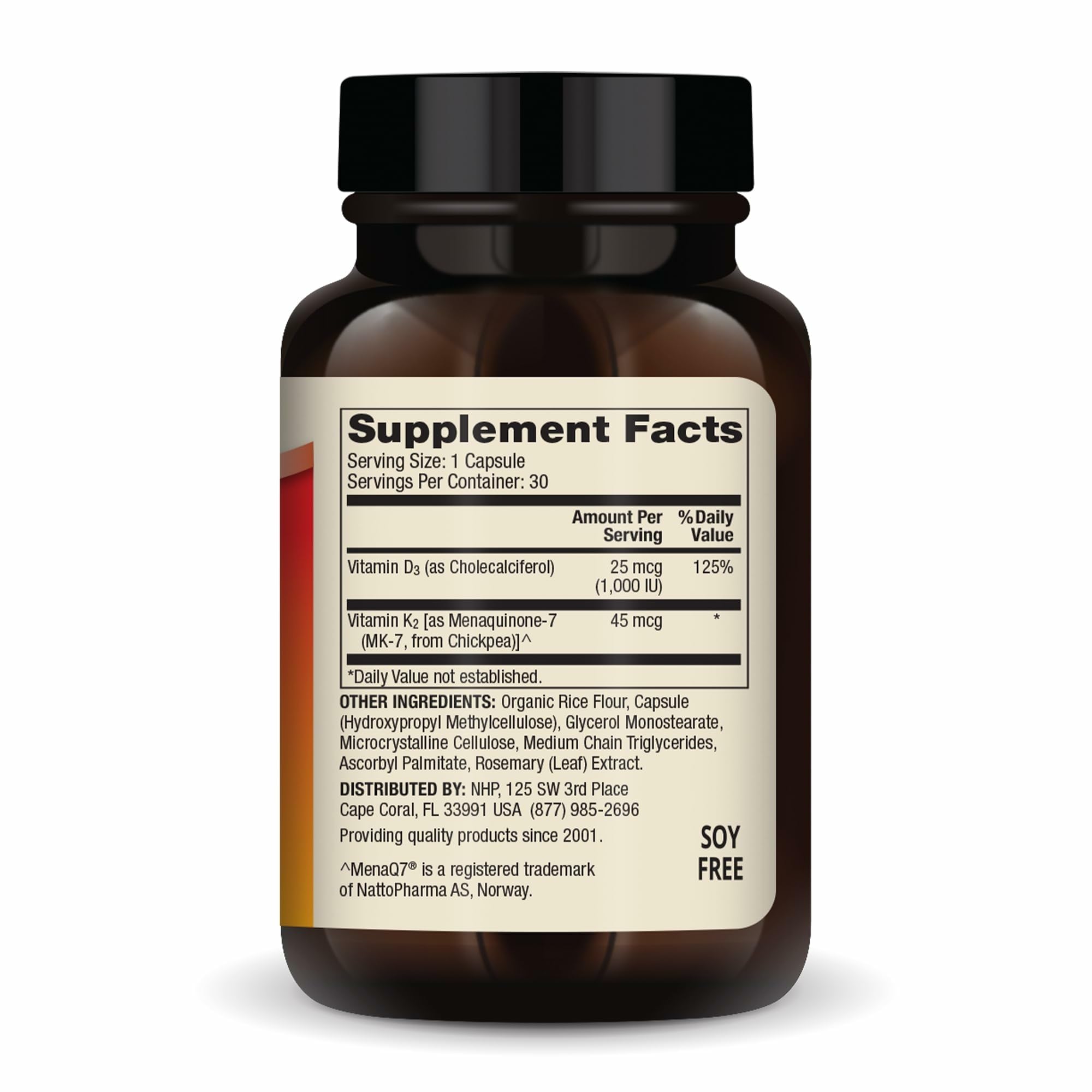 Dr Mercola D3 K2 basse dose capsules pour prises faciles au quotidien