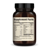Étiquette du produit Dr. Mercola montrant les attributs sans OGM et sans gluten.