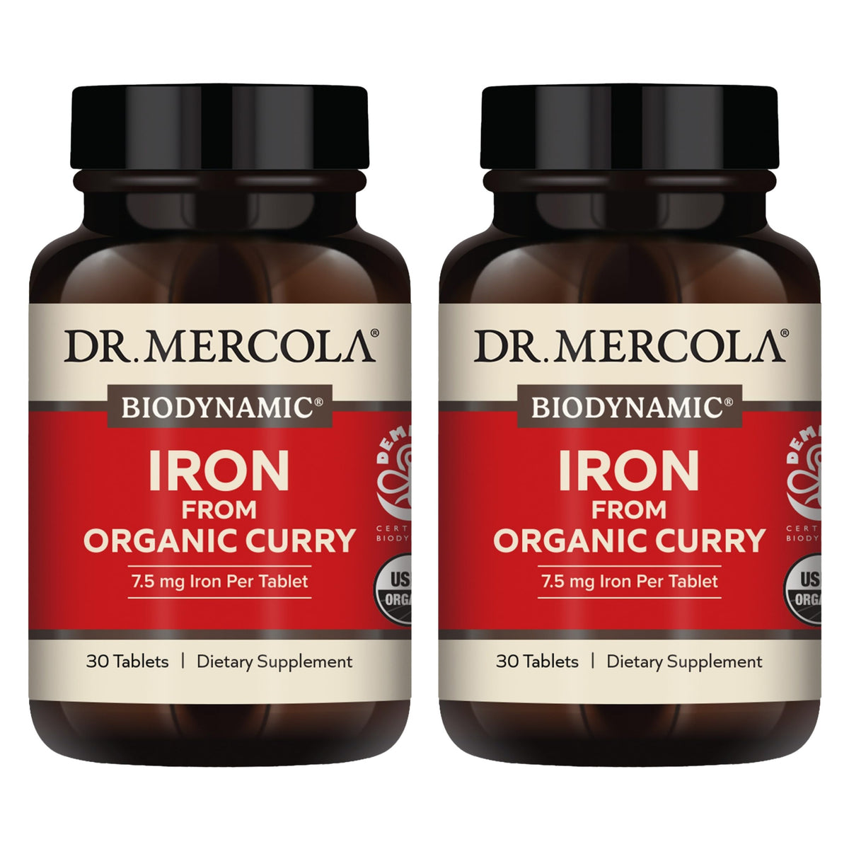 Dr. Mercola: bouteille montrant l’étiquette et potentiel soutien énergie.