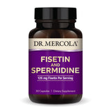 Dr. Mercola Fisetine et Spermidine – flacon de capsules, soutien cognitif potentiel.