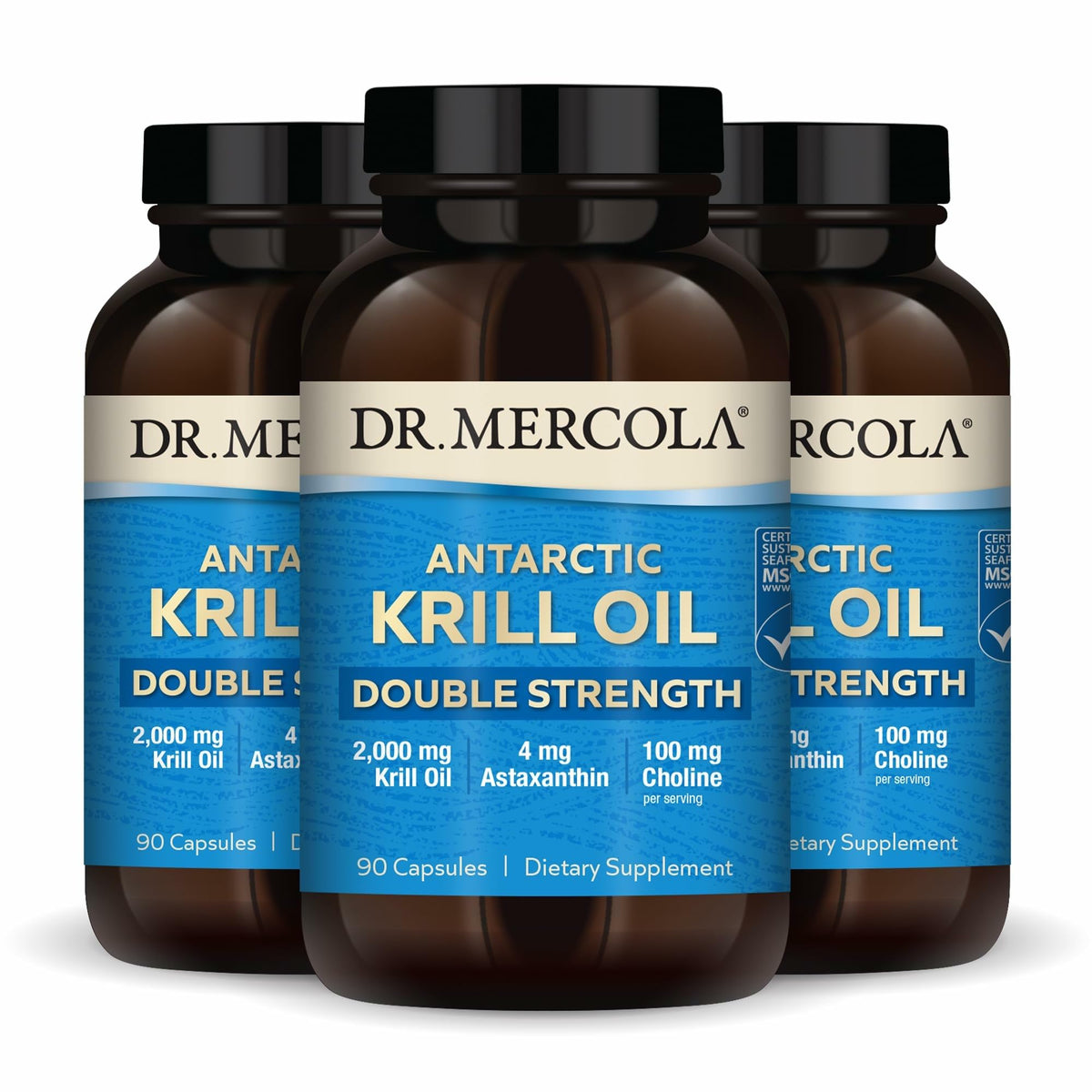Dr. Mercola huile de krill antarctique en capsules, oméga-3 puissants et absorption efficace.