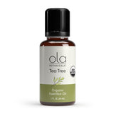 Dr. Mercola huile essentielle arbre à thé — bouteille pure prête pour parfum et nettoyage.