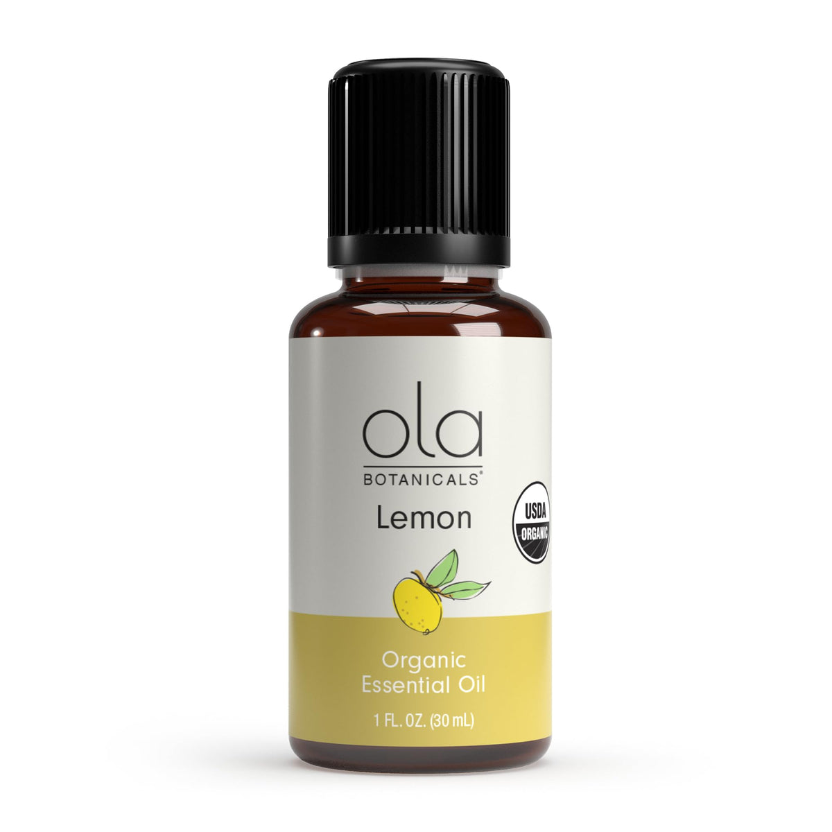 Huile essentielle citron Dr. Mercola — bouteille prête à diffuser un parfum frais.