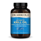 Dr. Mercola huile krill antarctique en bouteille, oméga-3 potentiels pour le quotidien.