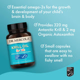 Dr. Mercola Huile Krill Enfants – capsules faciles à prendre au quotidien
