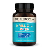 Dr. Mercola Huile de Krill pour Enfants – bouteille – soutien potentiel au développement cérébral et visuel