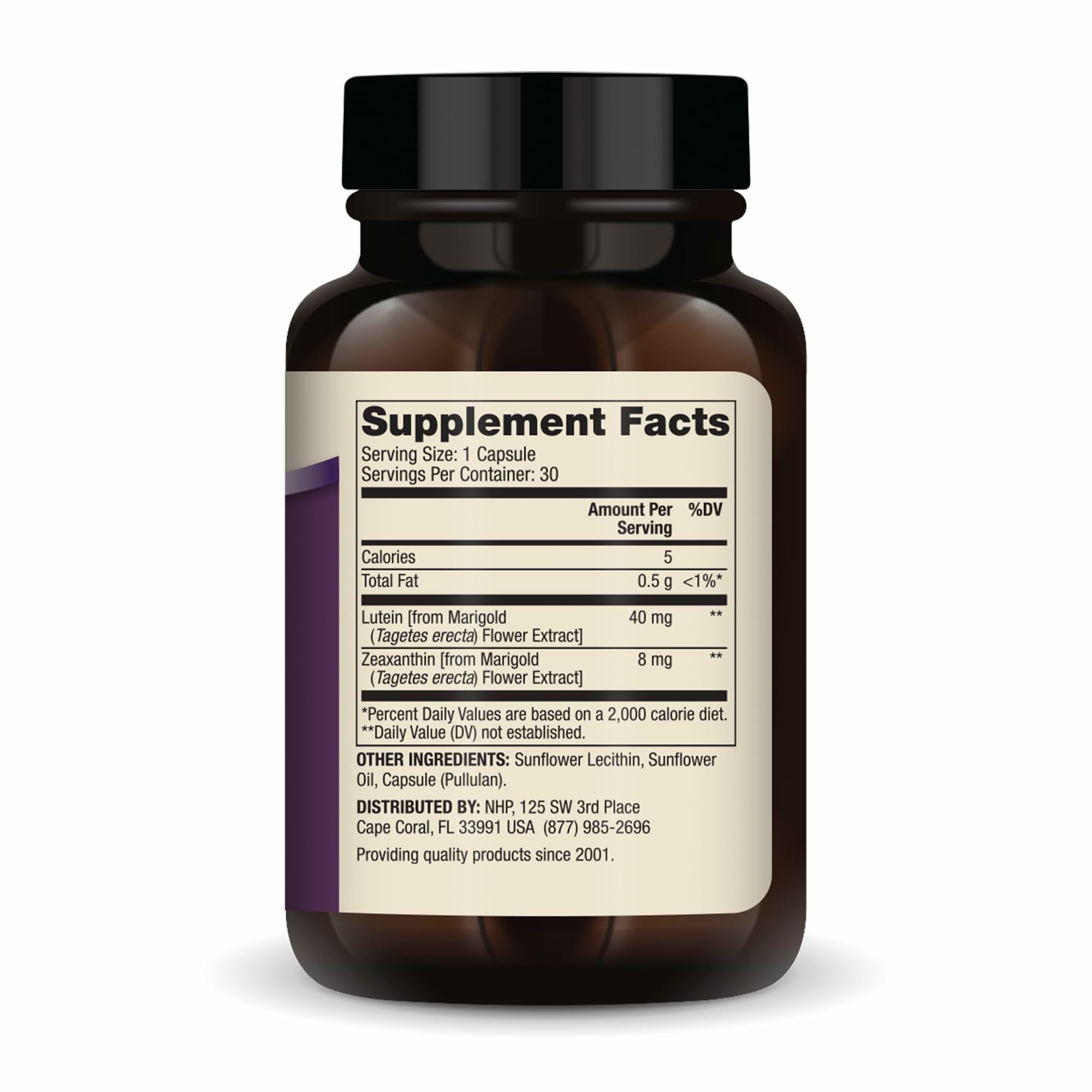 Capsules Dr. Mercola Lutein Zeaxanthine pour l'usage quotidien potentiel.