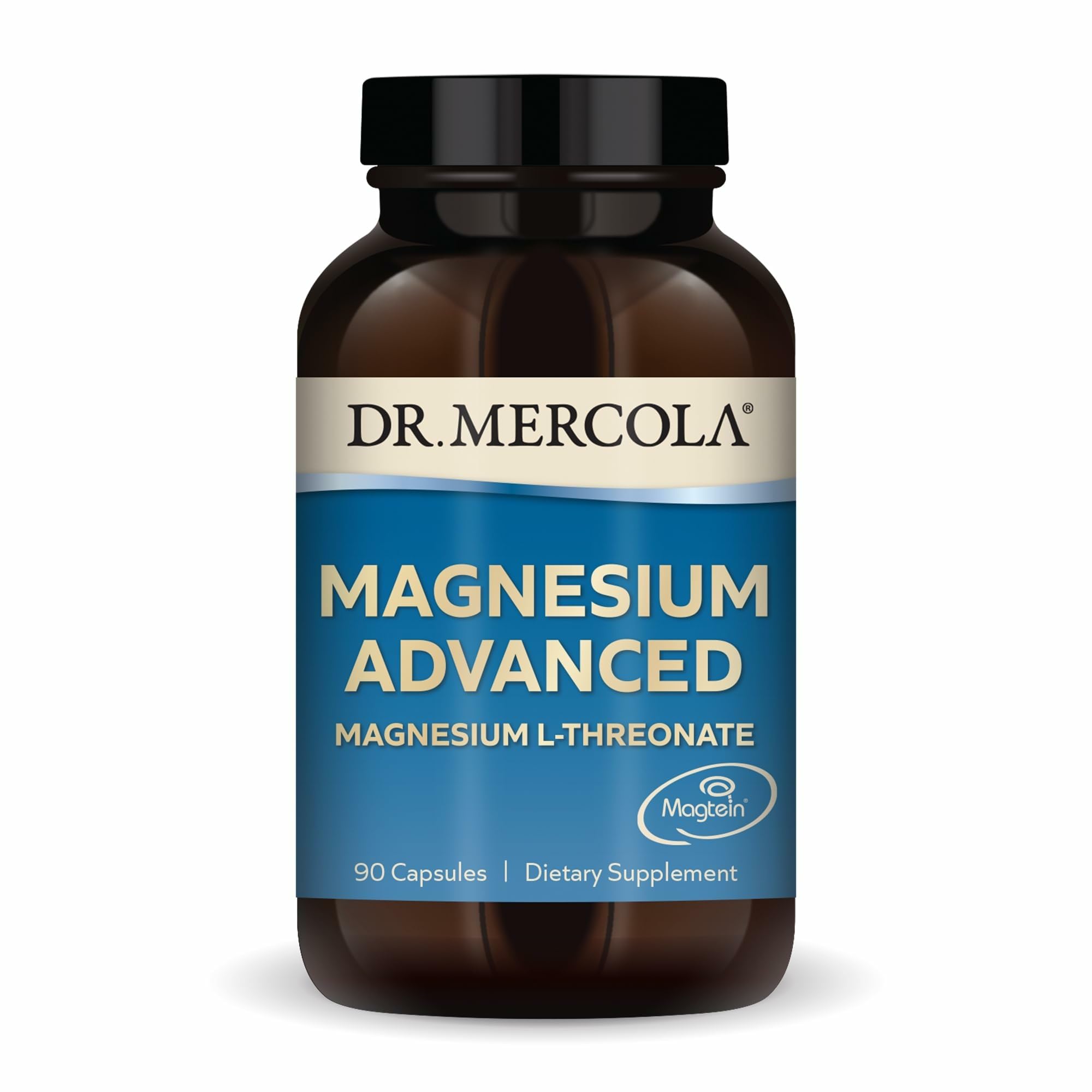 Bouteille Dr Mercola Magnesium Advanced prête à être intégrée dans la routine quotidienne.