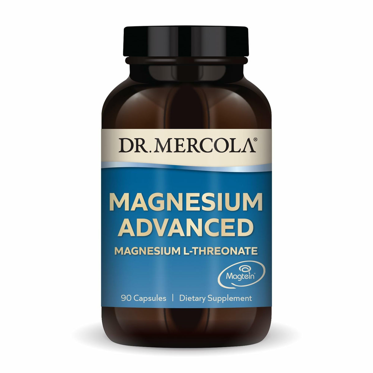 Bouteille Dr Mercola Magnesium Advanced prête à être intégrée dans la routine quotidienne.