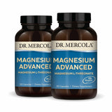 Dr. Mercola Magnesium Advanced — bouteille et bouchon, pratique pour favoriser la concentration et le repos.