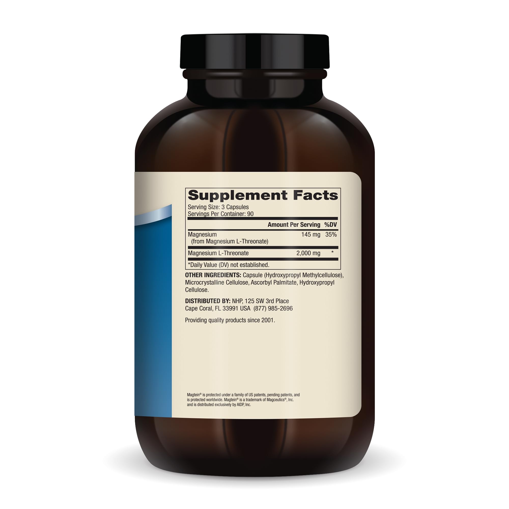 Dr. Mercola Magnesium Advanced - etiquette: informations claires sur les ingrédients et l'utilisation.