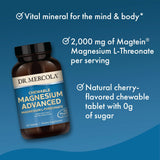 Dr. Mercola Magnesium Chewable Advanced – 60 comprimés format voyage