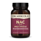 Dr. Mercola NAC avec chardon-Marie – bouteille illustrant l’emballage et le format pratique