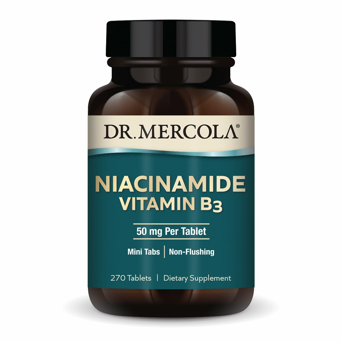 Dr. Mercola Niacinamide: tablettes mini 50 mg faciles à avaler pour le quotidien.