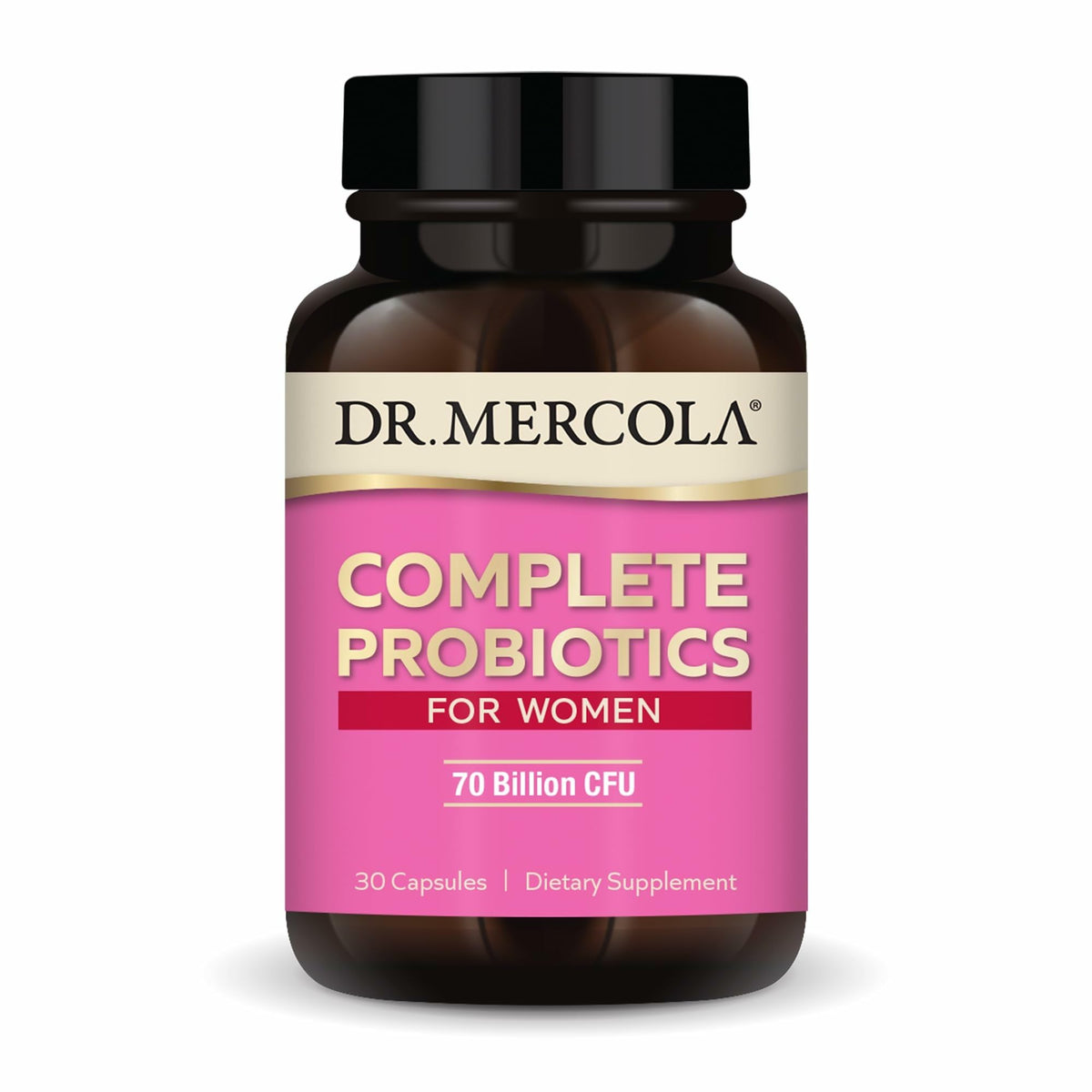 Dr Mercola Probiotiques Complets pour femmes – Bouteille, soutien digestif potentiel au quotidien