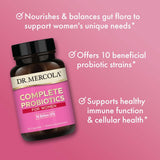 Emballage des Probiotiques Complets pour femmes sans OGM et sans gluten