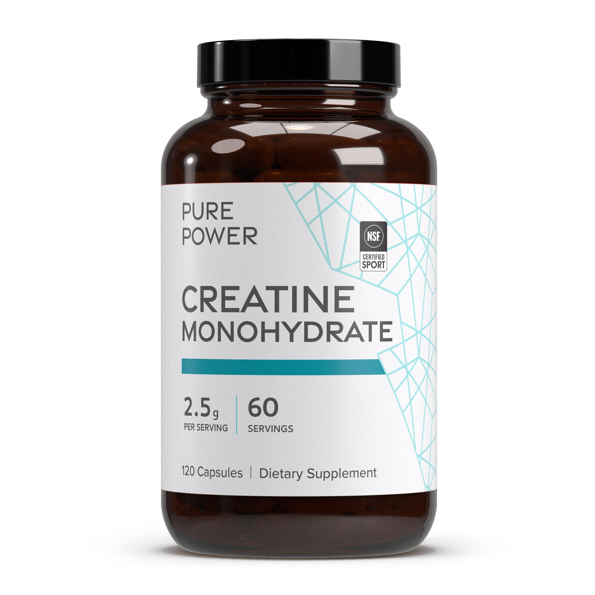 Dr. Mercola Pure Power Créatine Monohydrate, bouteille: énergie soutenue pour entraînements intenses.