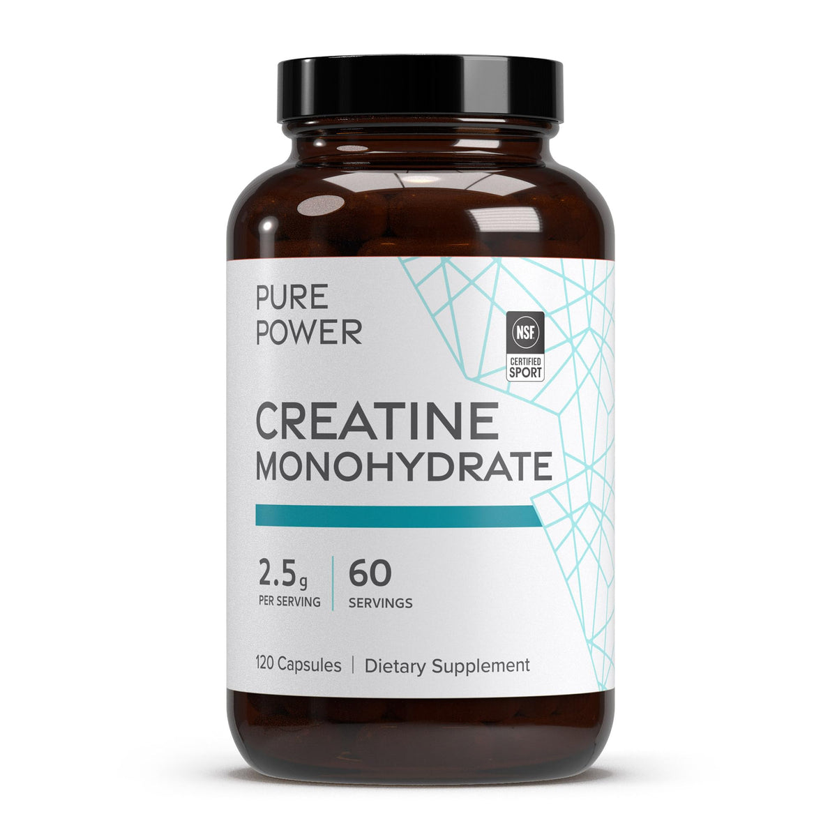 Dr. Mercola Pure Power Créatine Monohydrate, bouteille: énergie soutenue pour entraînements intenses.
