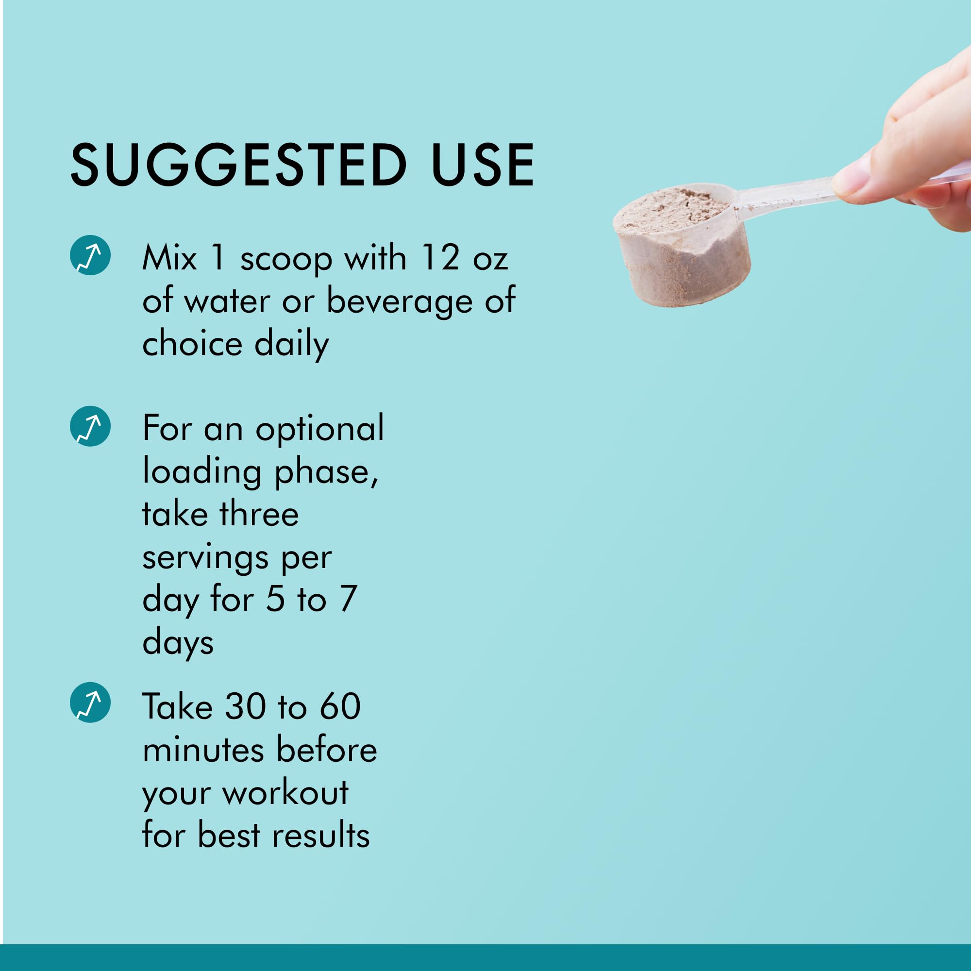 Dissolution facile dans l’eau ou une boisson grâce à Pure Power Creatine Monohydrate.