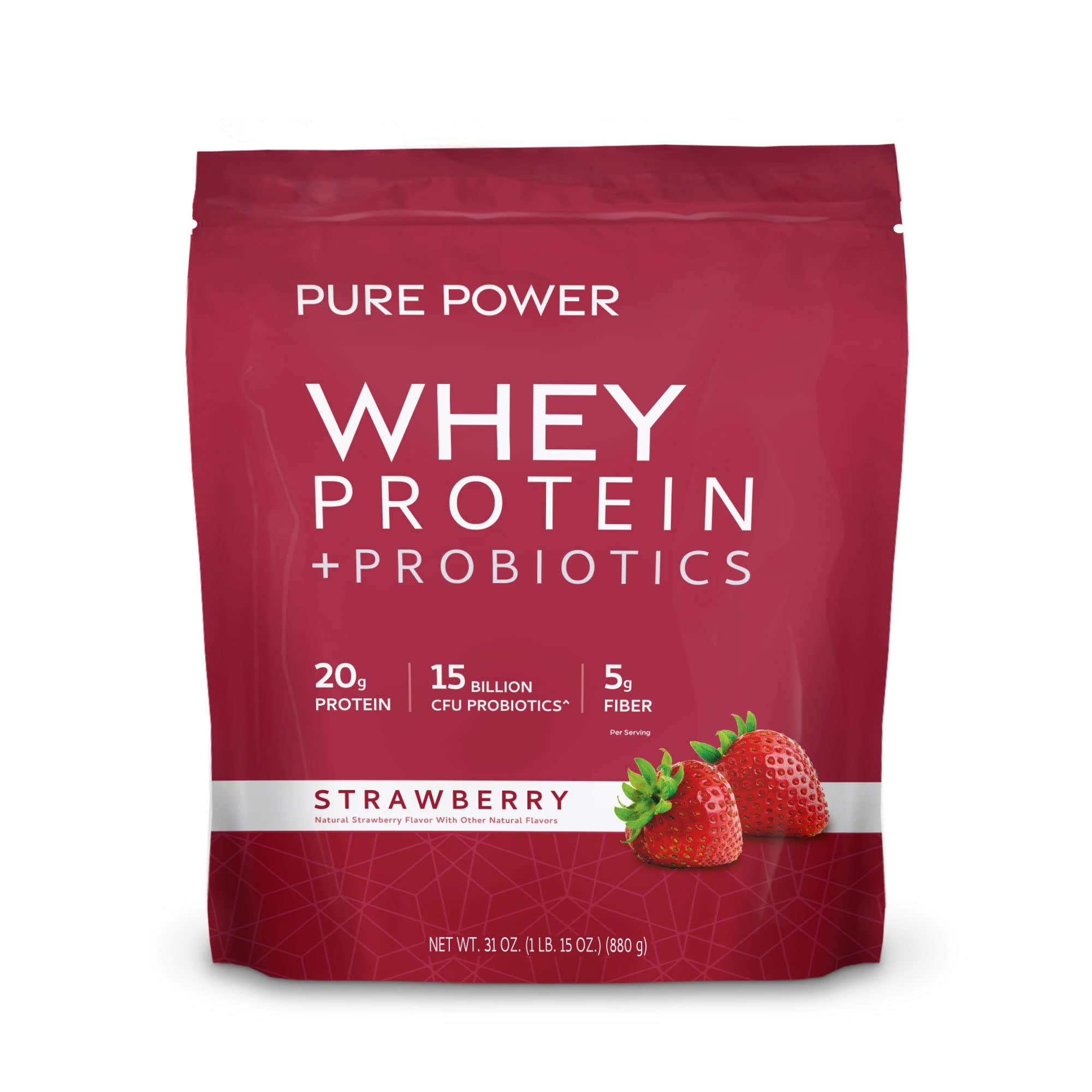 Emballage Dr. Mercola Pure Power Whey with probiotiques, soutien musculaire potentiel
