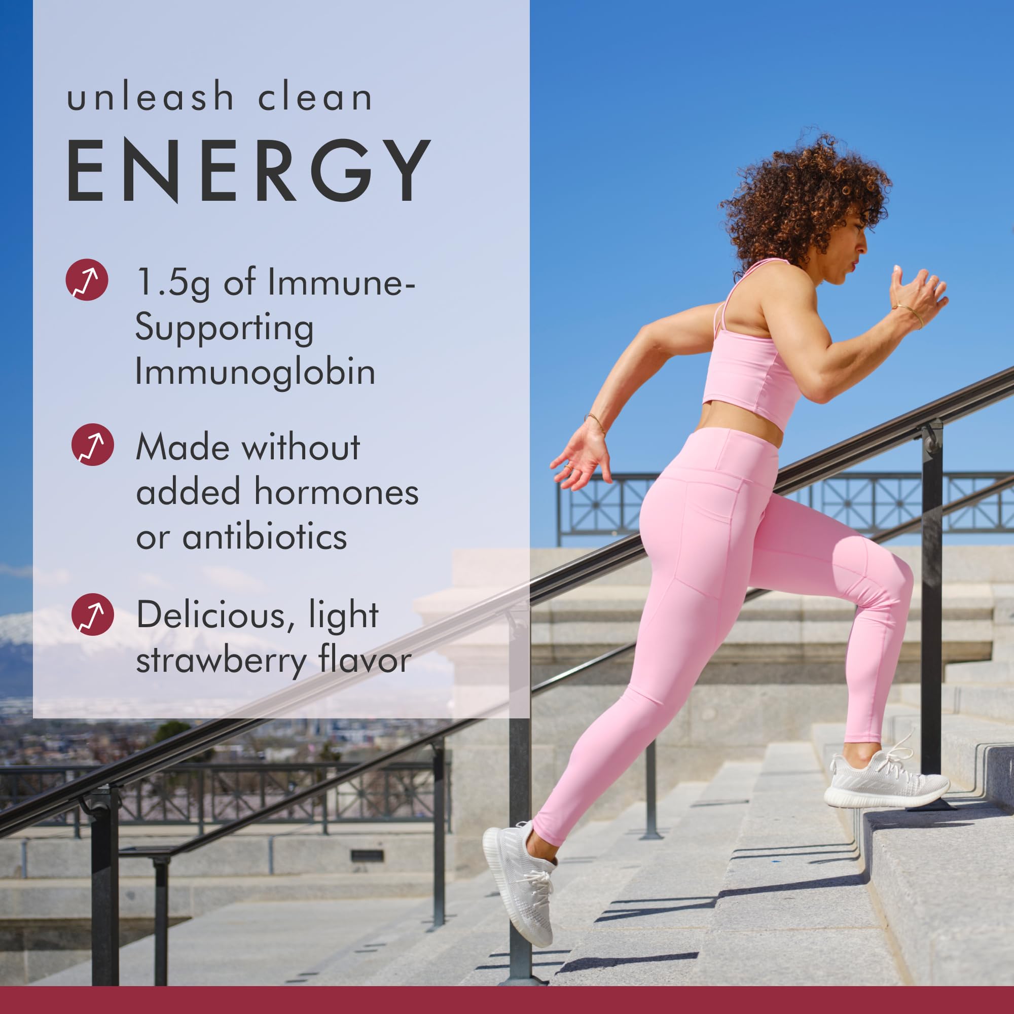 Goût fraise crémeux, parfait pour un shake quotidien