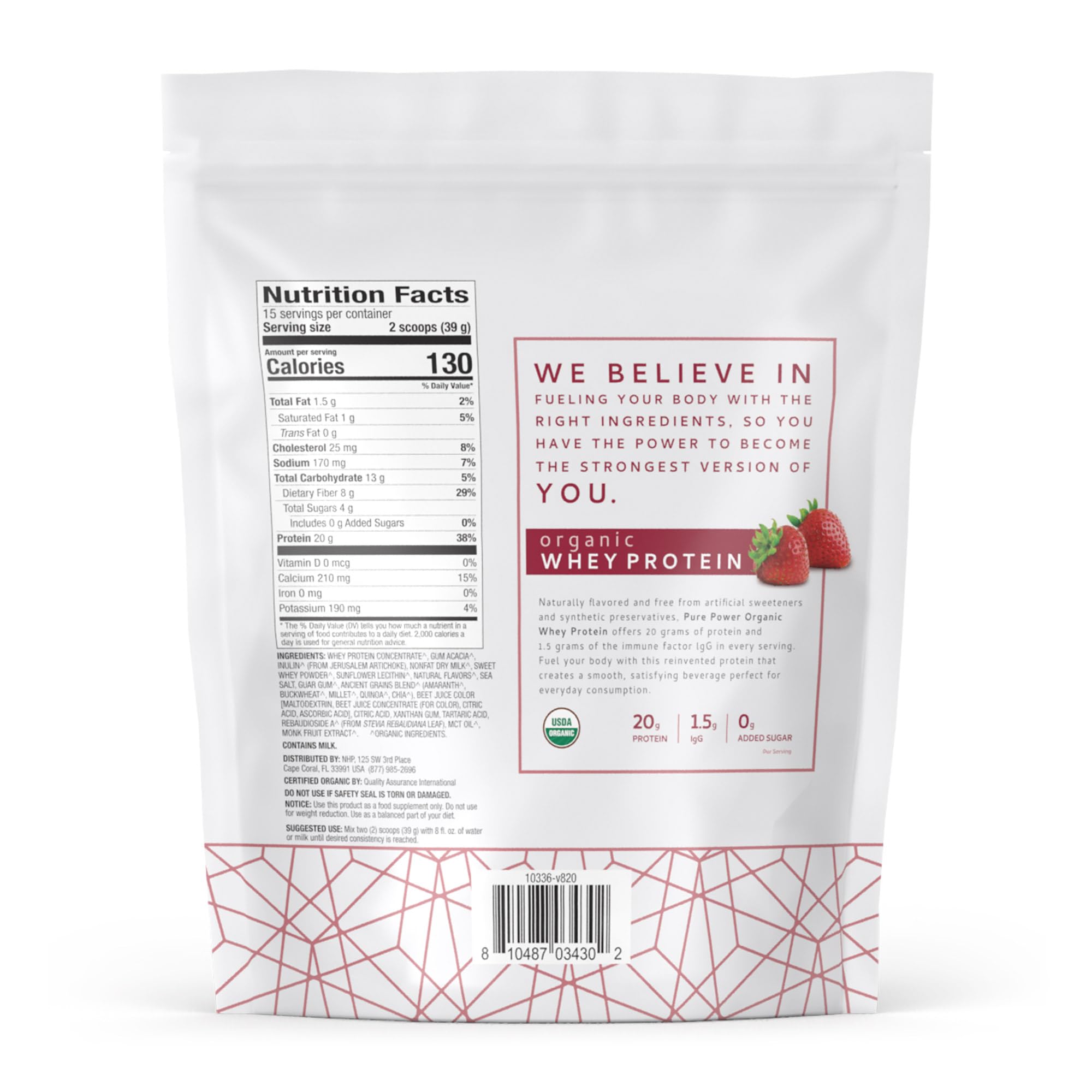 Ingrédients issus de pâturages pour une whey naturelle et de qualité