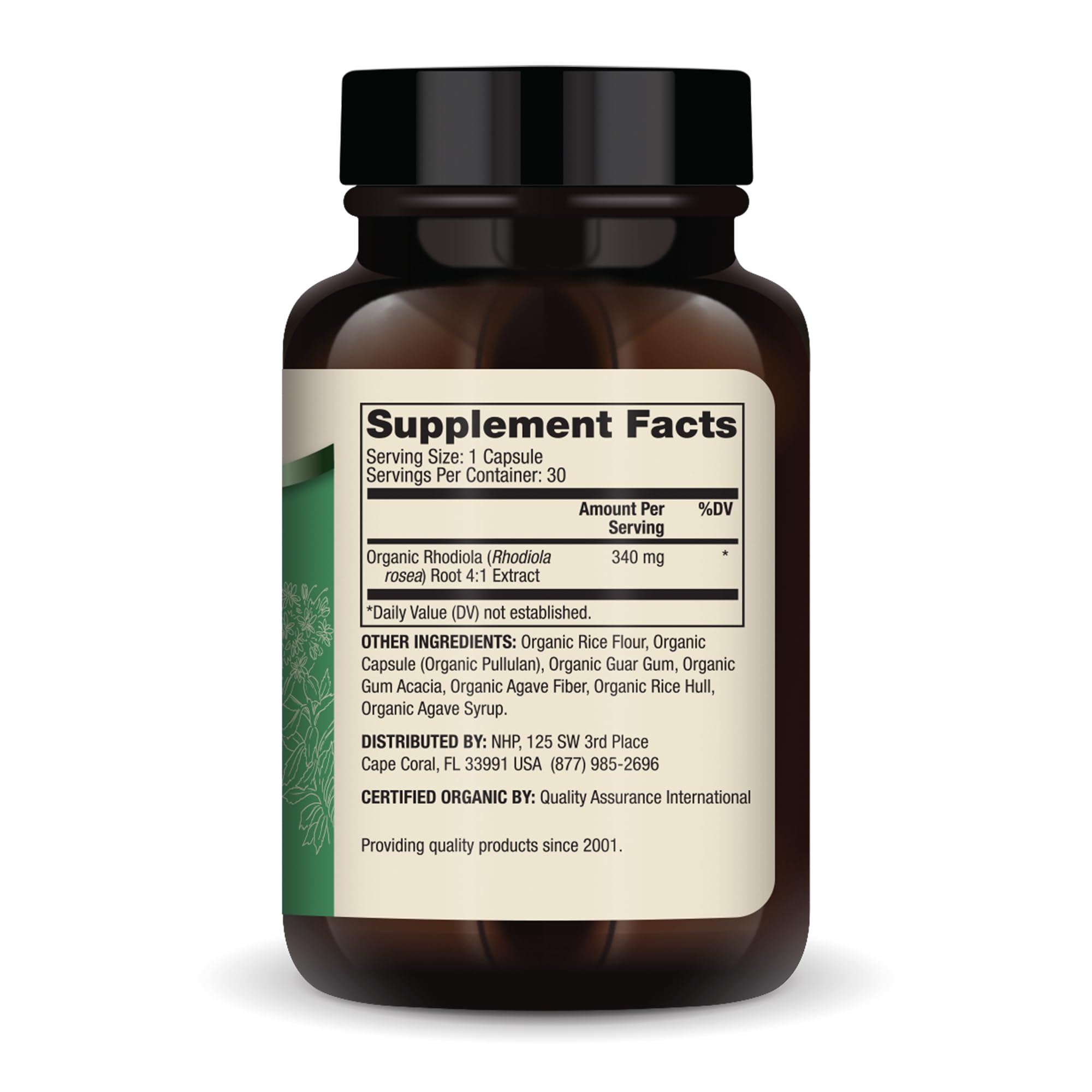 Dr. Mercola Rhodiola Extract – gélules pratiques pour la routine quotidienne