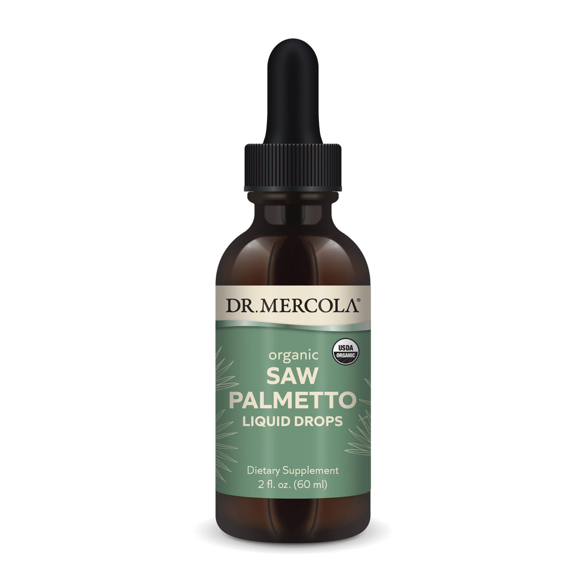 Dr. Mercola Saw Palmetto gouttes : bouteille 60 ml prête à l’emploi au quotidien.
