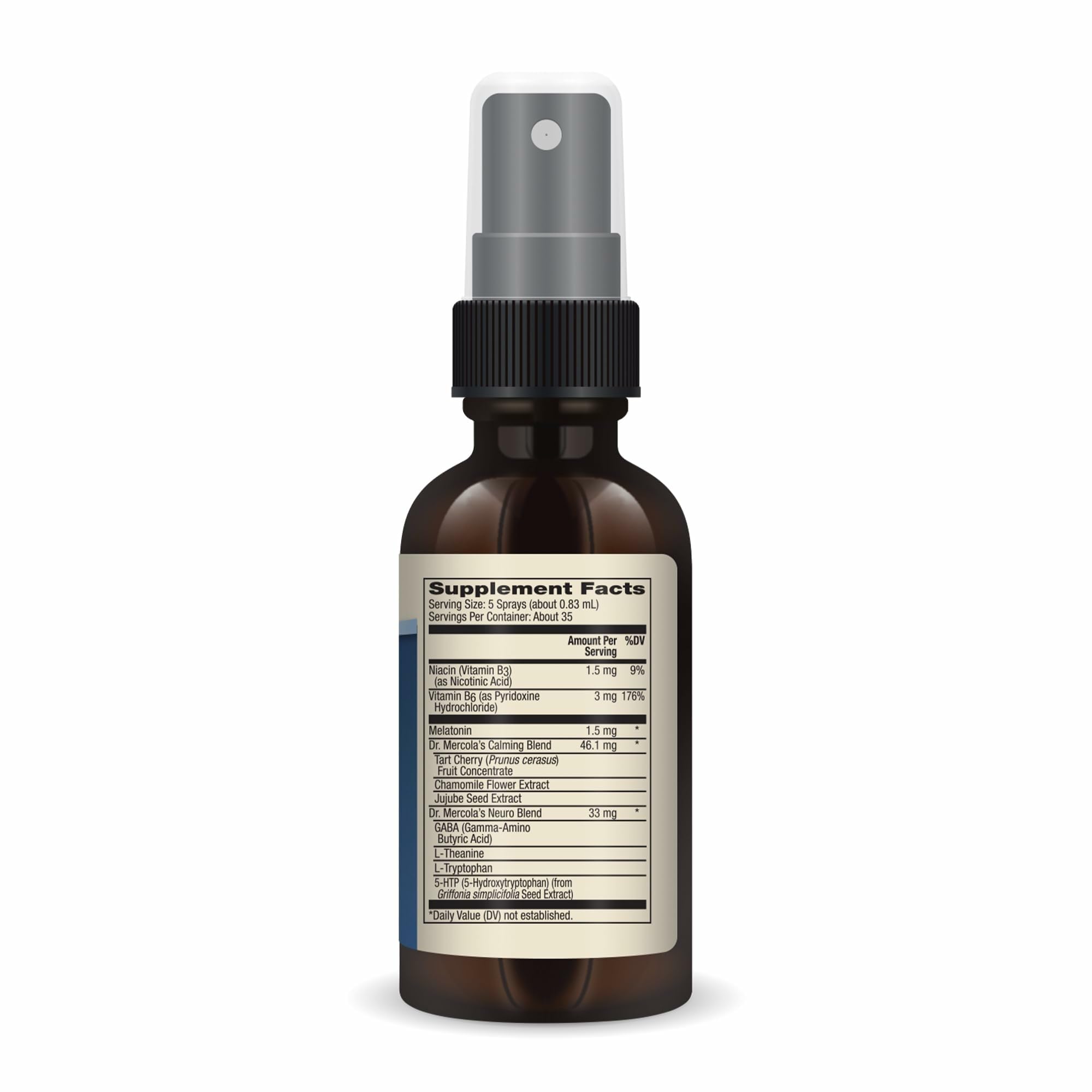 Saveur framboise naturelle du spray Dr. Mercola Sleep Support