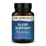 Dr. Mercola Sleep Support avec Mélatonine: bouteille montrée, soutien potentiel au sommeil.
