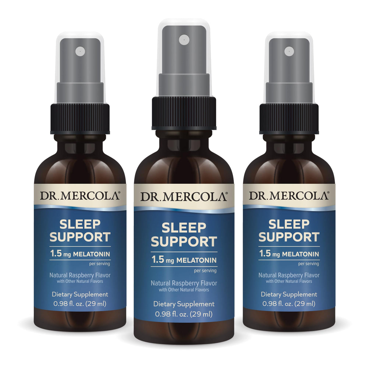 Dr. Mercola Sleep Support en spray: pratique et discret pour le rituel du soir.
