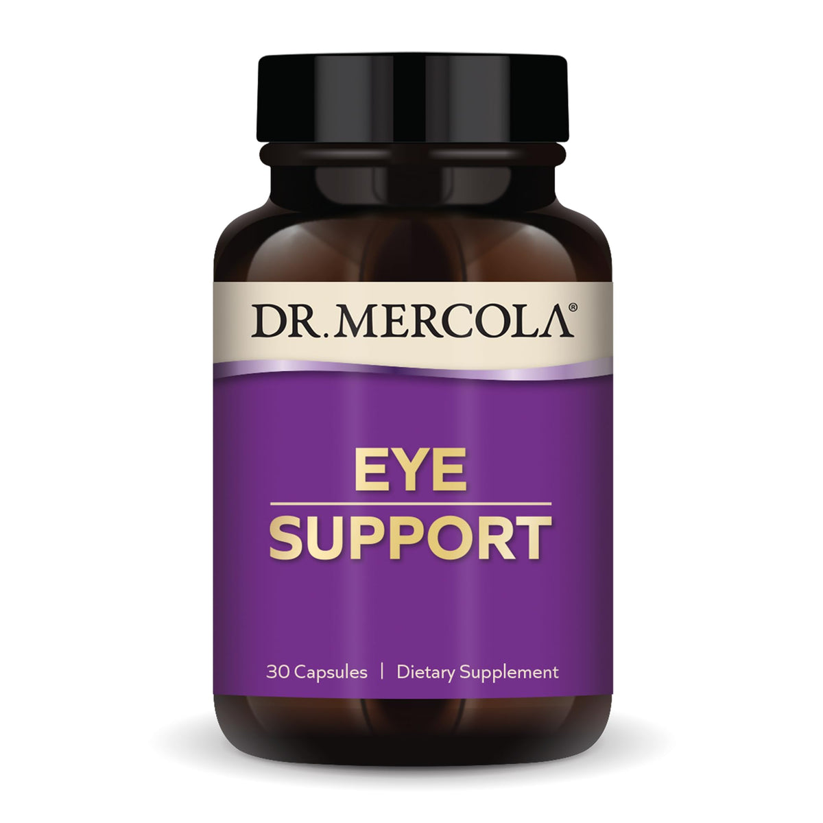 Dr. Mercola Soutien Visuel – bouteille, soutien potentiel pour la vue au quotidien.