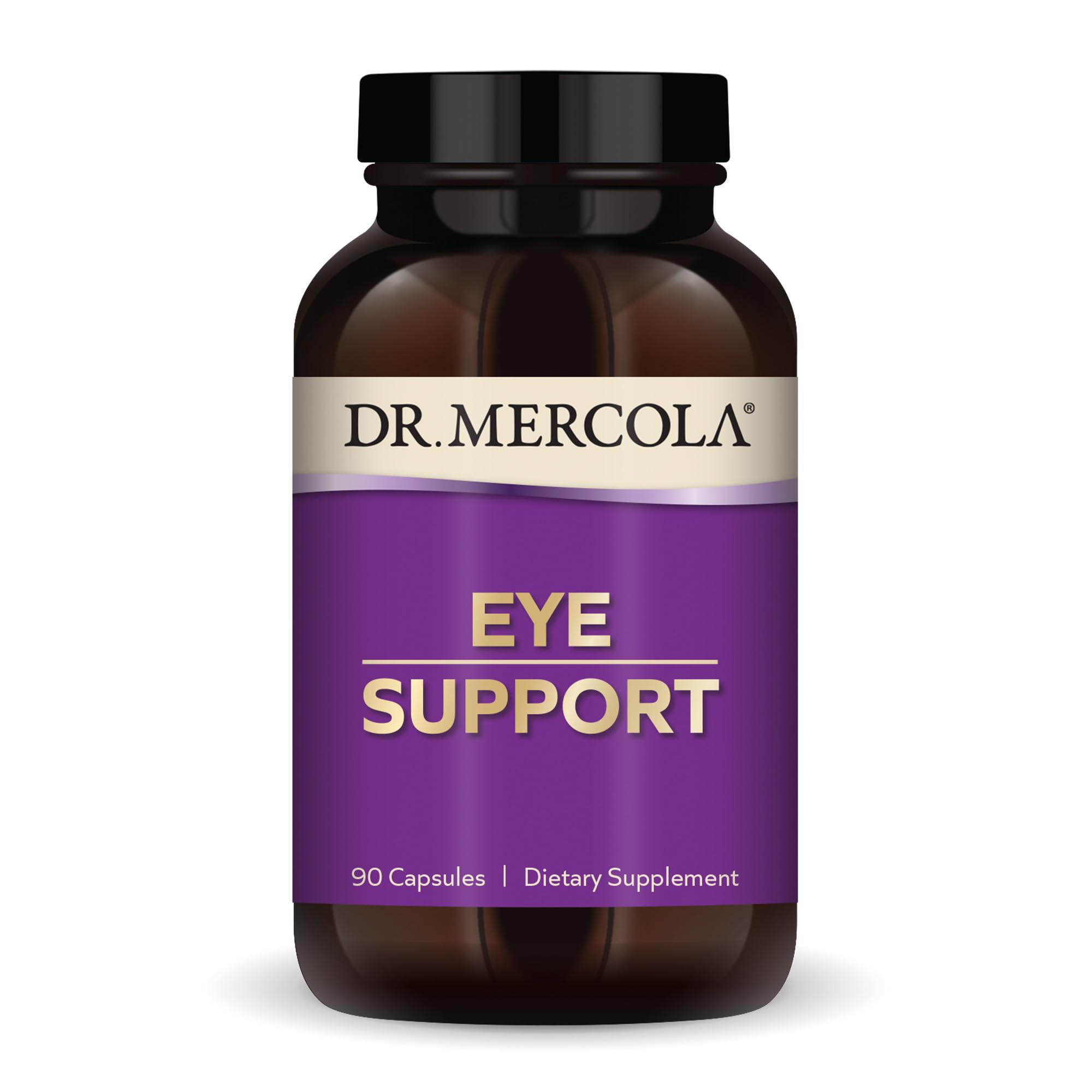 Dr. Mercola Soutien oculaire dans une bouteille, soutien quotidien pour la vue.