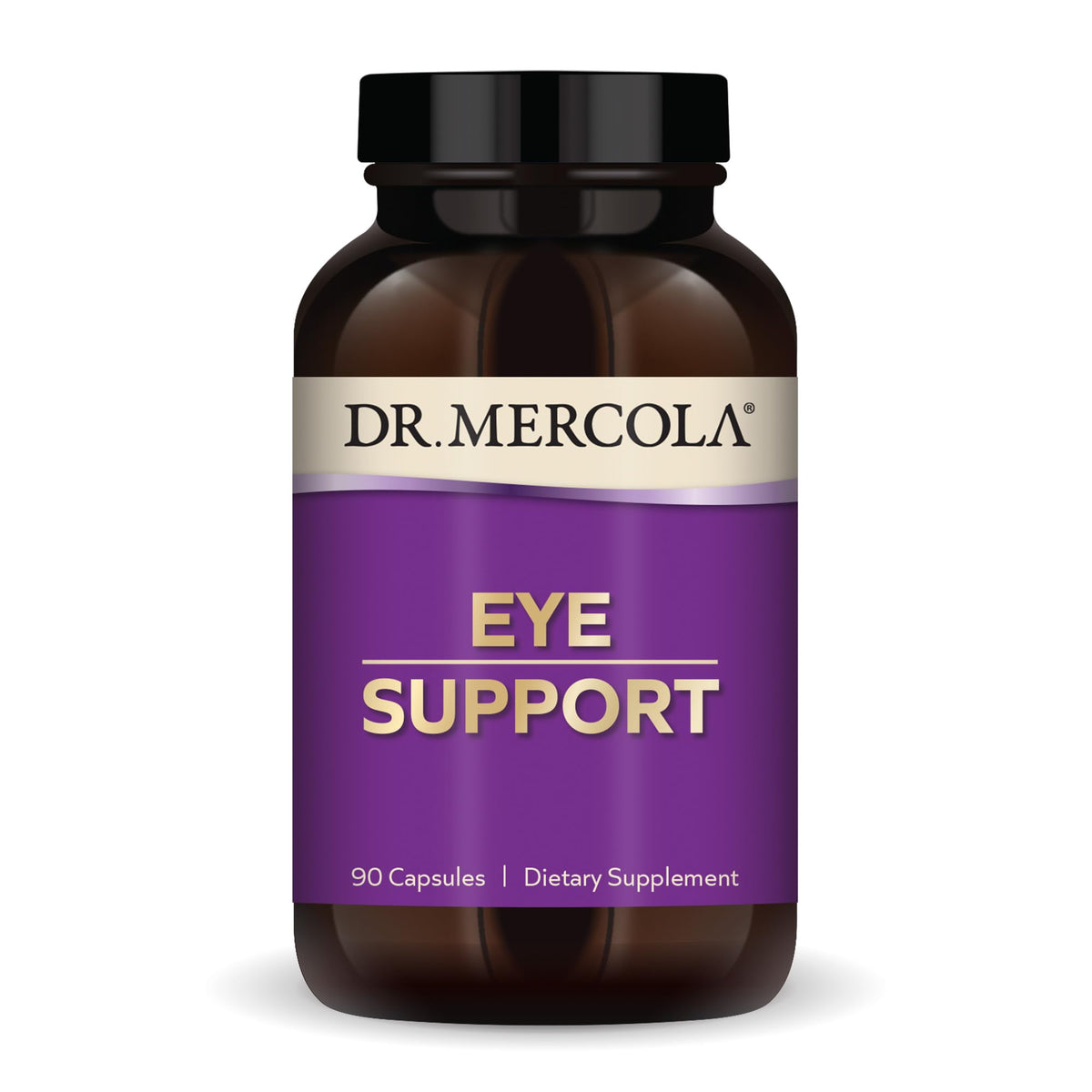 Dr. Mercola Soutien oculaire dans une bouteille, soutien quotidien pour la vue.