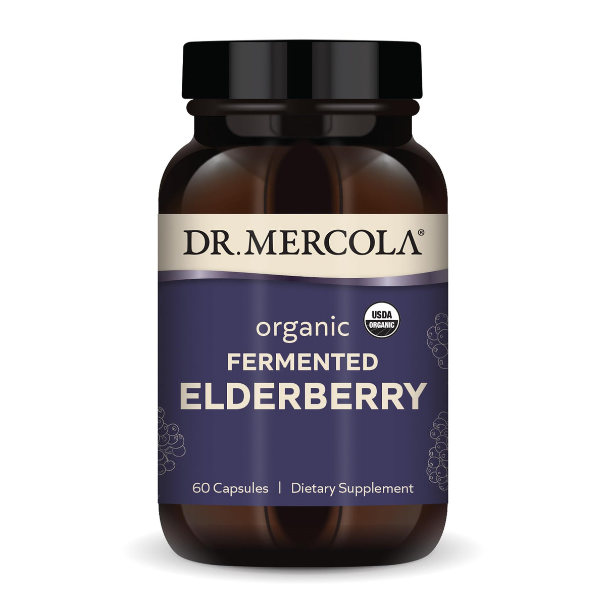 Dr. Mercola Sureau biologique fermenté – bouteille, soutien immunitaire potentiel.