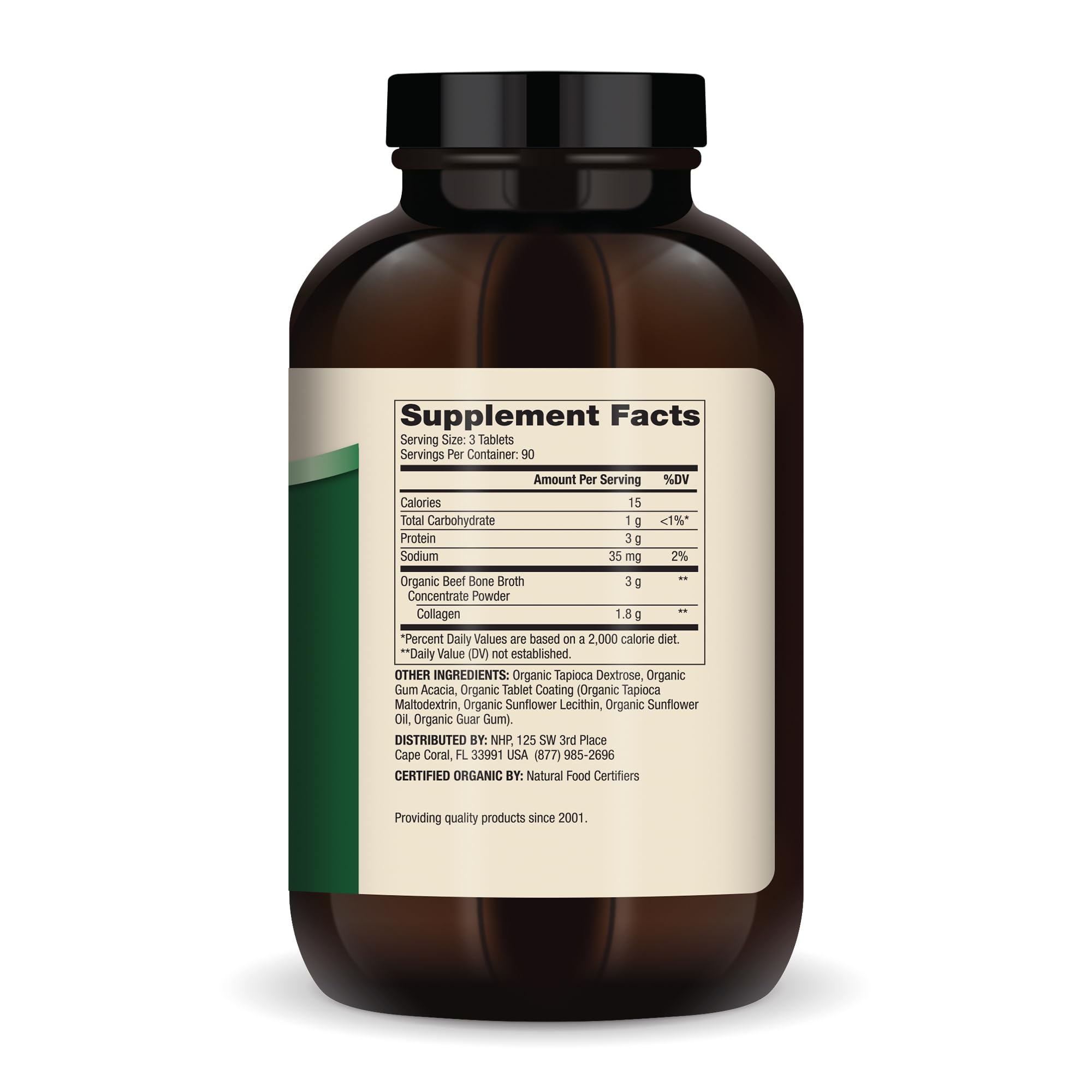 Dr. Mercola Tablettes collagène os bio: prise facile pour cheveux.