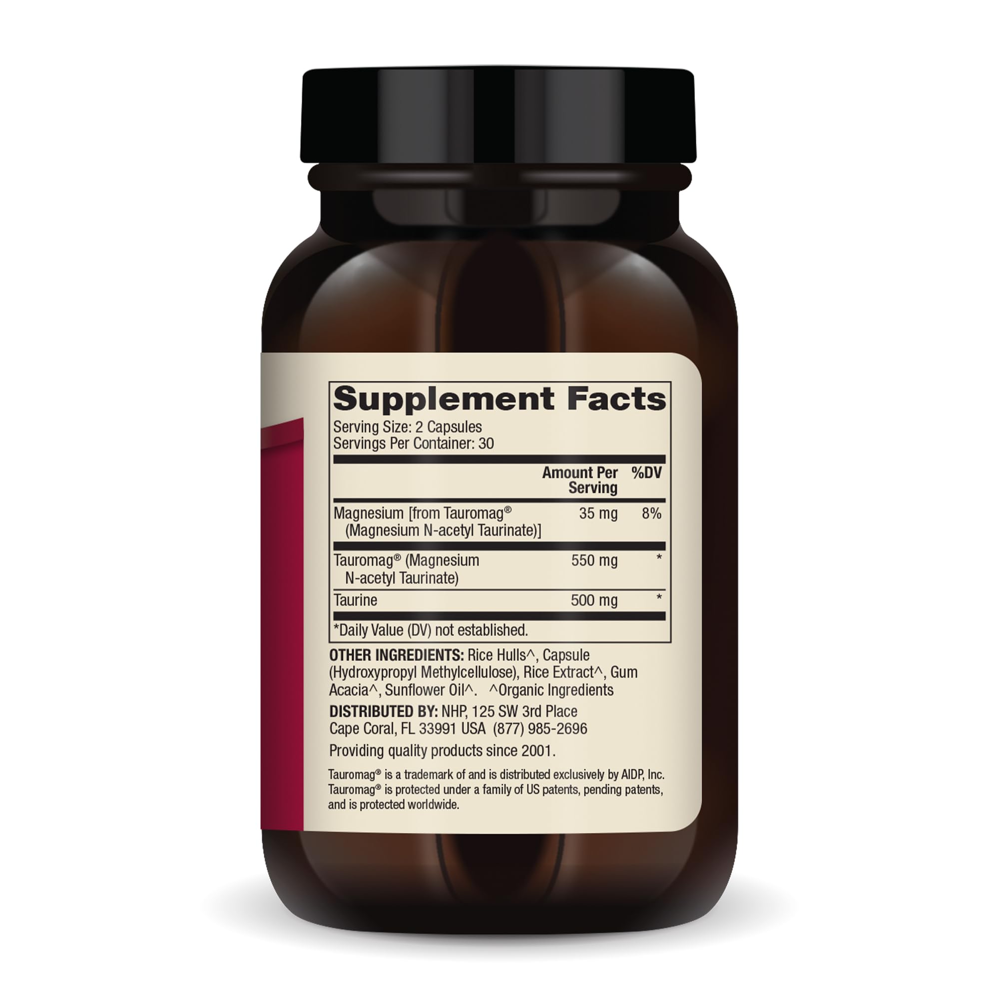 Dr. Mercola Taurine Advanced – Capsules prêtes a la consommation réguliere.