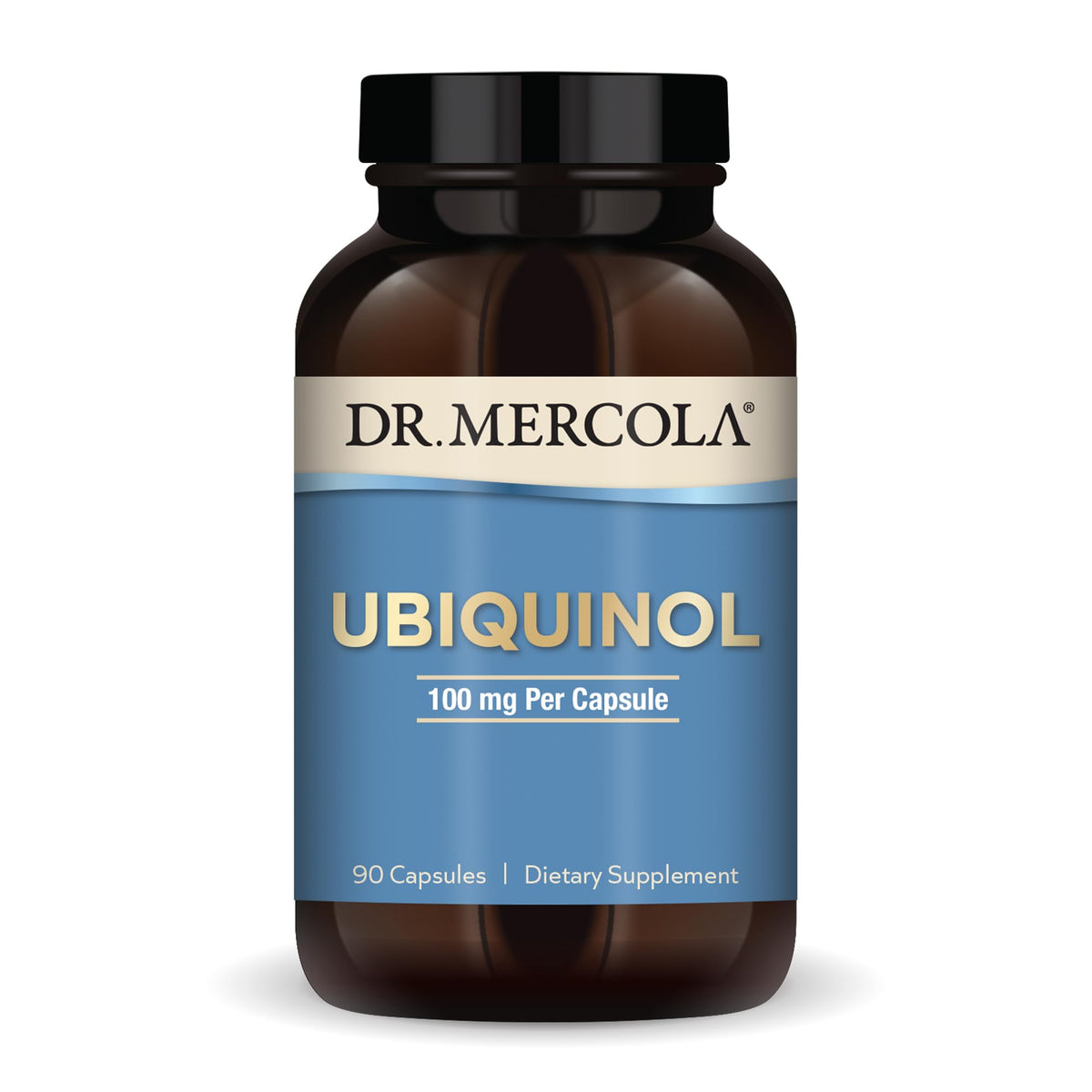 Dr. Mercola Ubiquinol - bouteille: soutien potentiel à l'énergie et à la vitalité.