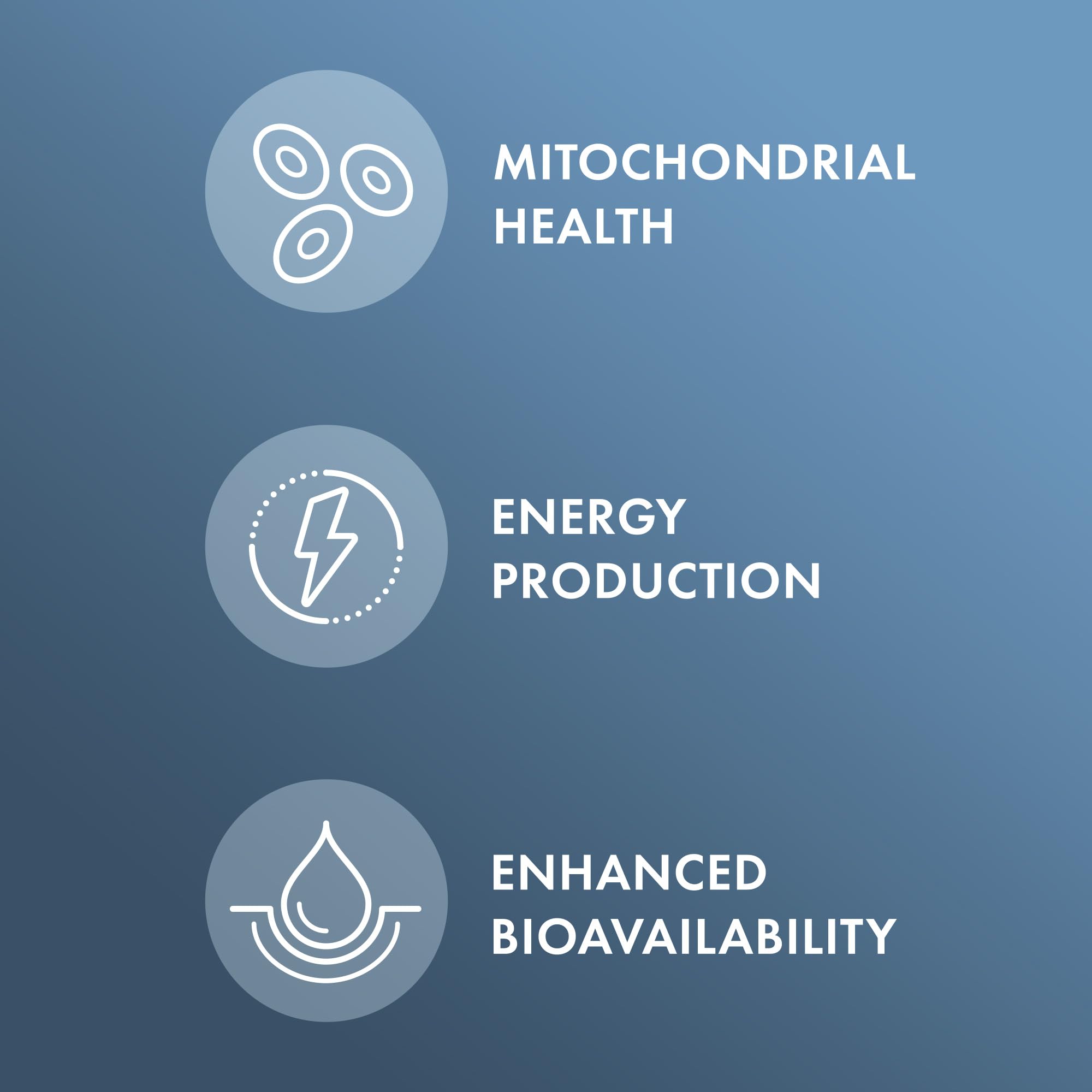 Processus de fermentation avancé du Dr. Mercola Ubiquinol pour meilleure absorption.