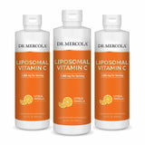 Dr Mercola Vitamine C liposomale liquide – bouteille avec arôme agrumes vanille et soutien immunitaire potentiel