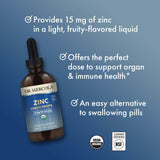 Goût pomme biologique du zinc Dr Mercola, agréable à prendre.